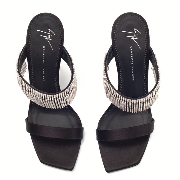 Giuseppe Zanotti Natalee Swarovski Crystal Fringe Heels - Picture 4 of 8